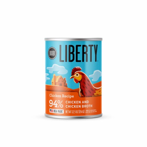 BIXBI Liberty Limited Ingredient Chicken Recipe Wet Dog Food Perspective: front