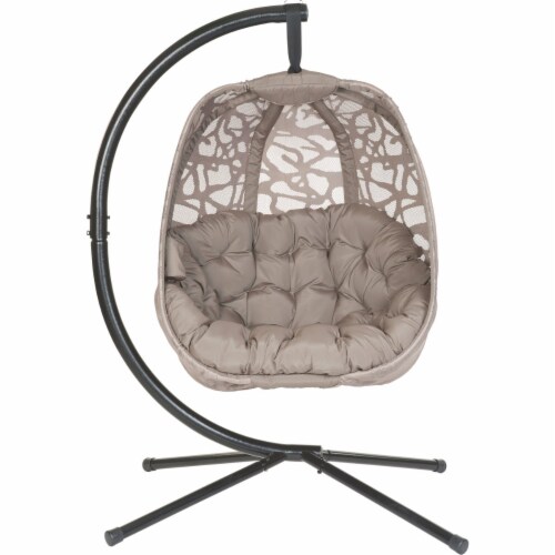 Flowerhouse Sand Hanging Swing Patio Chair FHEC100-BRANCH Perspective: front