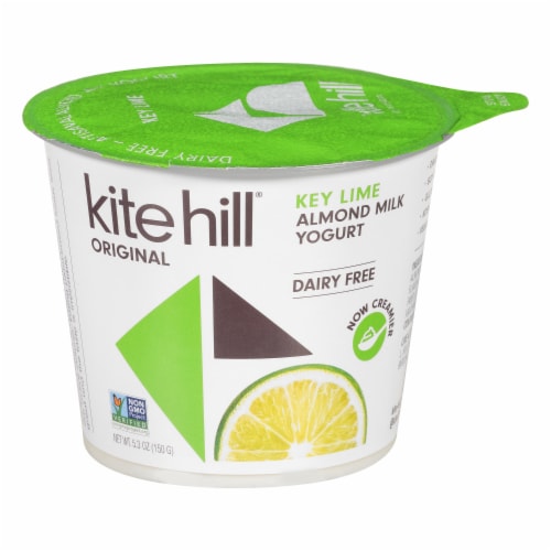 Kite Hill Key Lime Almond Milk Yogurt Perspective: front