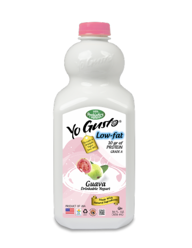 YoGusto® Low Fat Guava Drinkable Yogurt Perspective: front
