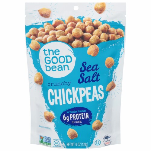 The Good Bean® Gluten Free Sea Salt Crunchy Chickpeas Perspective: front