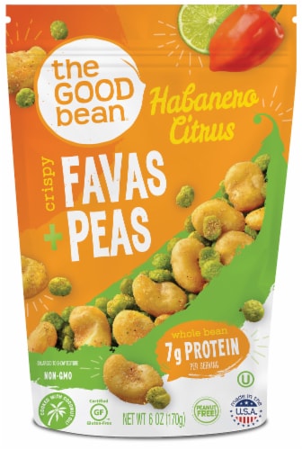 The Good Bean Habanero Citrus Crispy Favas and Peas Perspective: front