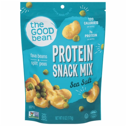 The Good Bean® Gluten Free Sea Salt Crispy Favas & Peas Perspective: front