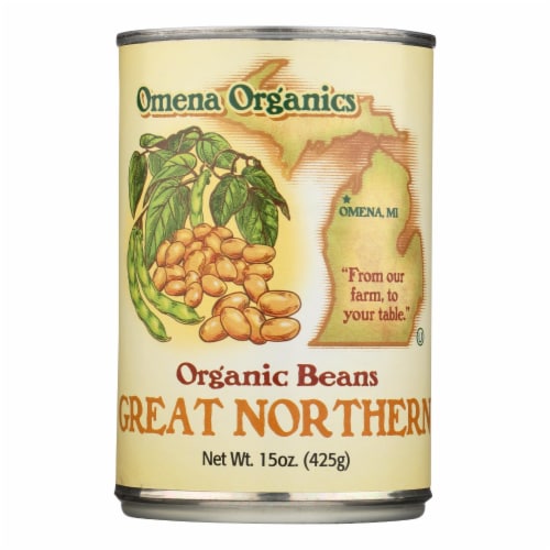 Omena Organics Great Northern Organic Beans Perspective: front