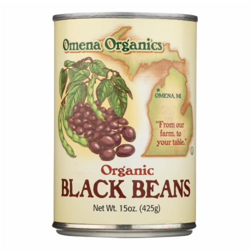 Omena Organic Black Beans Perspective: front