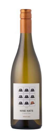 Nine Hats Pinot Gris White Wine Perspective: front