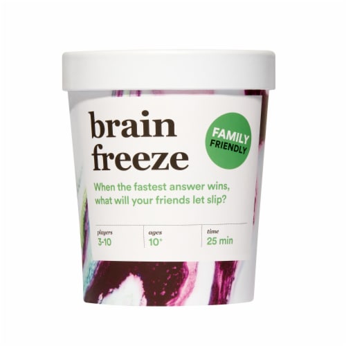 Player Ten Brain Freeze Family Card Game Perspective: front