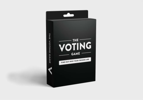 Dyce The Voting Game Tuck Box Card Game Perspective: front