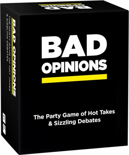 Bad Opinions Party Game Perspective: front