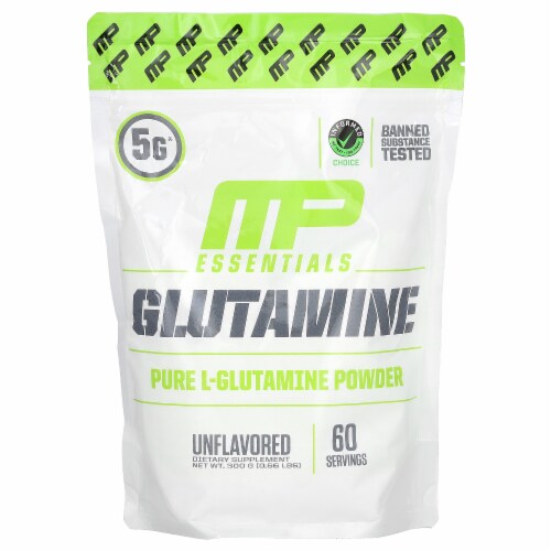 MusclePharm Essentials Glutamine Unflavored - 0.66 lb (300 g) Perspective: front