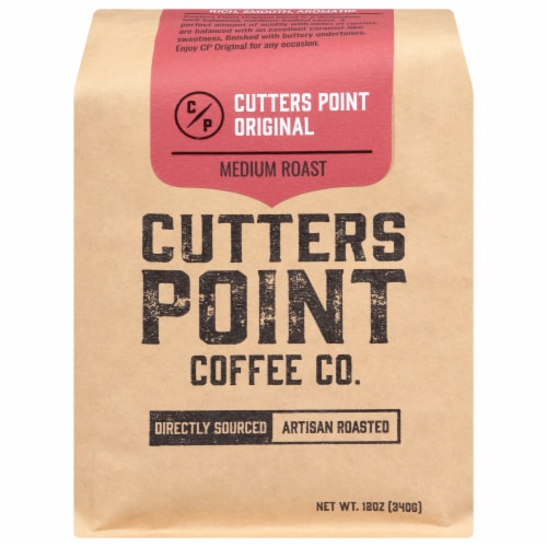 Cutters Point Coffee Co. Original Medium Roast Ground Coffee Perspective: front