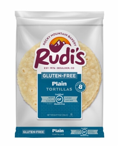 Rudi's Gluten Free Plain Tortilla Perspective: front