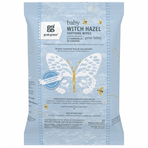Grab Green Baby Witch Hazel Wipes - Rosewood Perspective: front