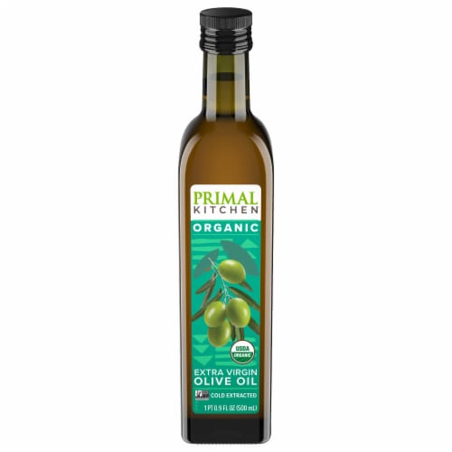 Primal Kitchen Organic Extra Virgin Olive Oil Perspective: front