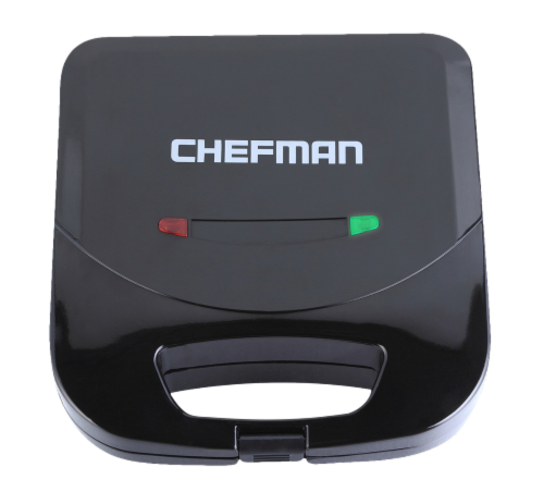 Chefman Electric Sandwich Maker Machine - Black Perspective: front