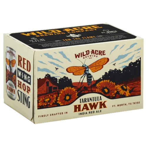 Wild Acre Brewing Co. Tarantula Hawk India Red Ale Perspective: front