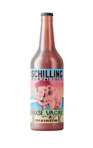 Schilling Rose Vacay Hard Cider Perspective: front