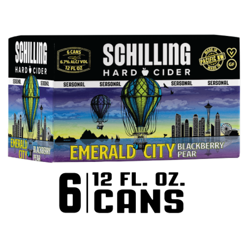 Schilling Emerald City Blackberry Pear Craft Cider Perspective: front