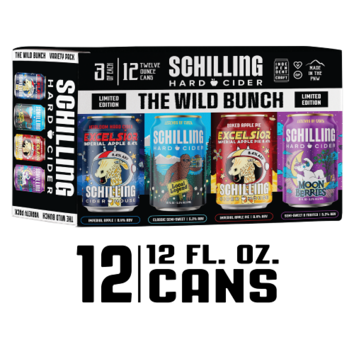 Schilling Craft Cider Variety 12 Pack Perspective: front