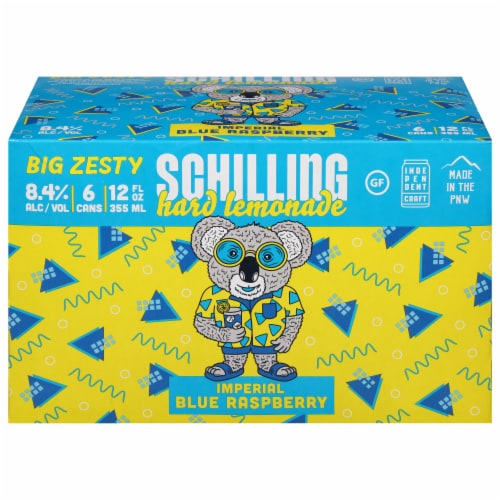Schilling Imperial Blue Raspberry Hard Lemonade Perspective: front