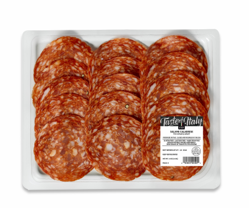 Taste of Italy Hot & Spicy Calabrese Salame Perspective: front