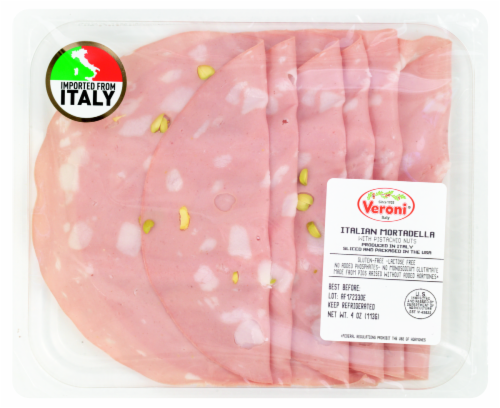 Veroni Italy® Italian Mortadella with Pistachio Nuts Perspective: front