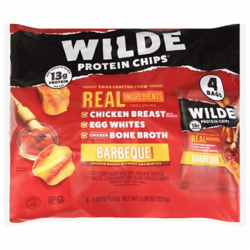 Wilde Barbeque Protein Chips® Mult-Pack Perspective: front