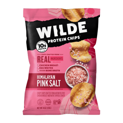 Wilde Protein Chips® Himalayan Pink Salt Chips Perspective: front