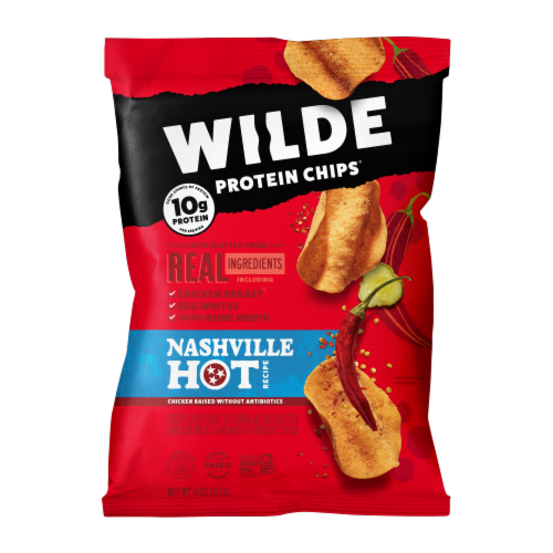 Wilde Nashville Hot Protein Chips Perspective: front