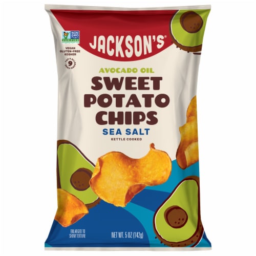 Jackson's® Sea Salt Sweet Potato Chips Perspective: front
