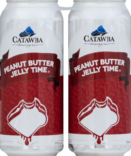 Catawba Brewing Co. Peanut Butter Jelly Time Beer Perspective: front