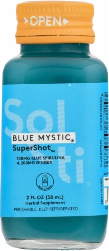 Sol-ti® Blue Mystic SuperShot Herbal Supplement Perspective: front