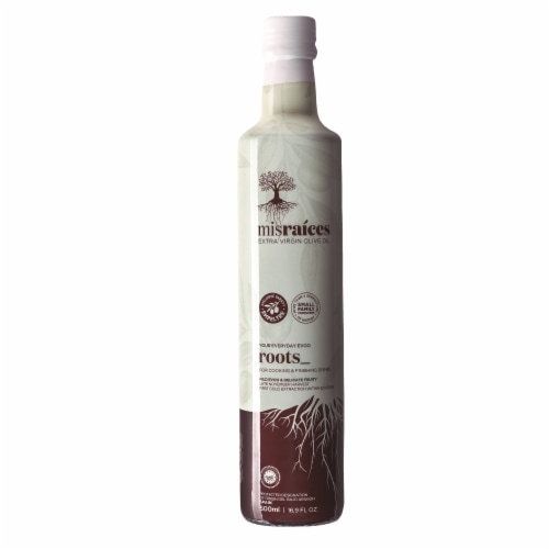 Mis Raices Roots Extra Virgin Olive Oil Perspective: front