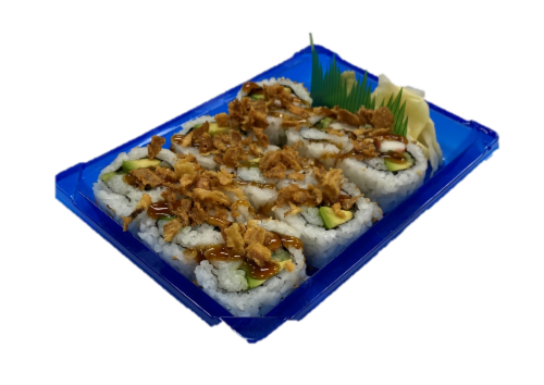 Inku Sushi Crunchy Crab Stick California Roll Perspective: front