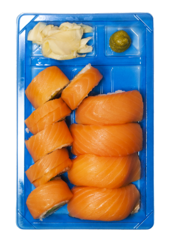 Inku Sushi Fusion Combo A Sushi Roll Perspective: front