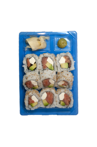 Inku Sushi Salmon Philly Roll Perspective: front