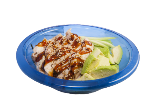 Inku Sushi Teriyaki Chicken Rice Bowl Perspective: front