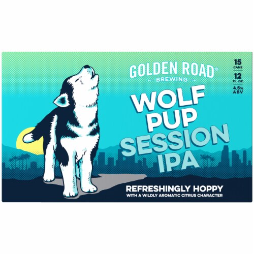 Golden Road Brewing Wolf Pup Session IPA Perspective: front