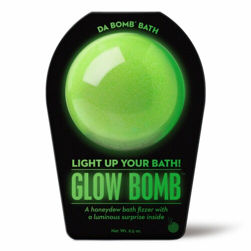 Da Bomb® Bath Glow Bomb™ Honeydew With a suprise Inside Bath Fizzer Perspective: front