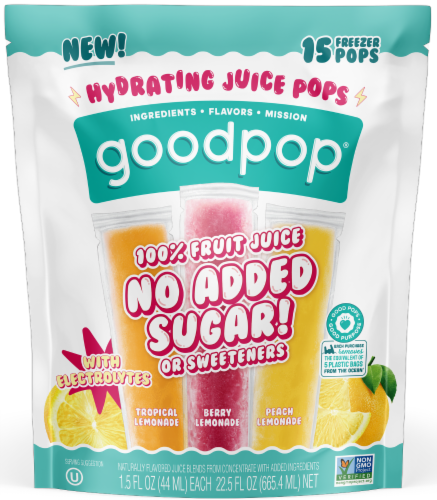 Goodpop® Hydrating Juice Pops Perspective: front