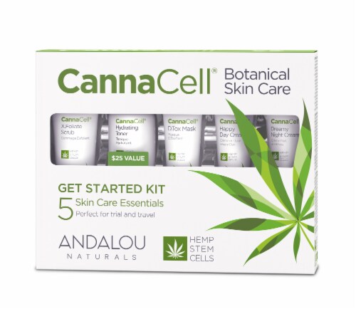 Andalou Naturals CannaCell Botanical Skin Care Starter Kit Perspective: front