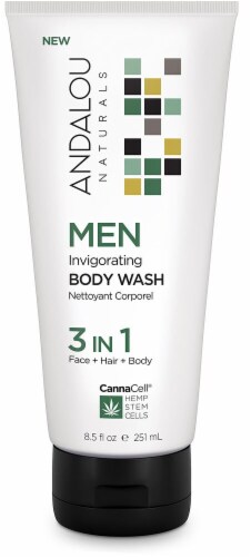 Andalou Naturals 3-in-1 Men Invigorating Body Wash Perspective: front