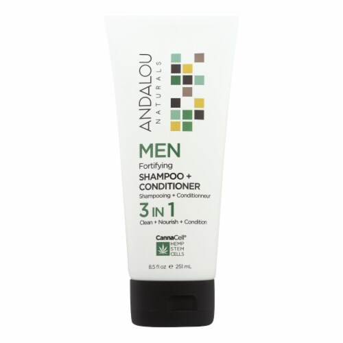 Andalou Naturals Shampoo And Conditioner - Clean and Nourish and Condition -  8.5 fl oz. Perspective: front