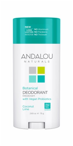 Andalou Naturals Coconut Lime Botanical Deodorant Perspective: front