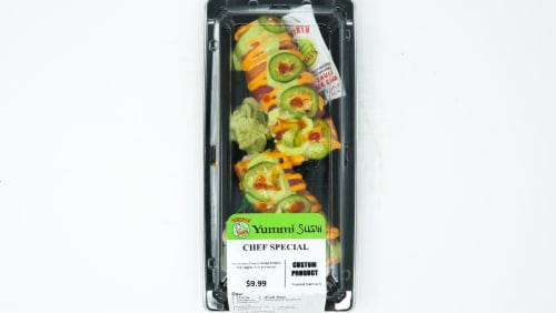 Yummi Sushi Chef Special Perspective: front