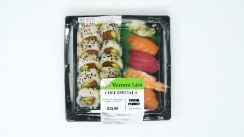 Yummi Sushi Chef Special 6 Perspective: front