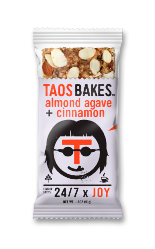 Taos Bakes™ Almond Agave & Cinnamon Bar Perspective: front