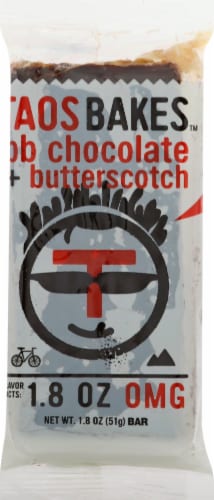 Taos Bakes™ PB Chocolate & Butterscotch Bar Perspective: front