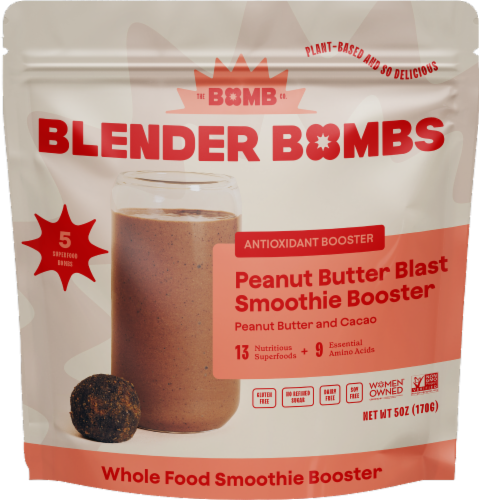 Blender Bombs Peanut Butter Blast Smoothie Booster Perspective: front