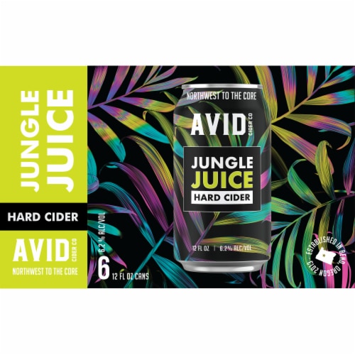 Avid Cider Co Jungle Juice Hard Cider Perspective: front